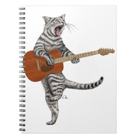 キャット・ギタリストを押し殺す ノートブック (正面)