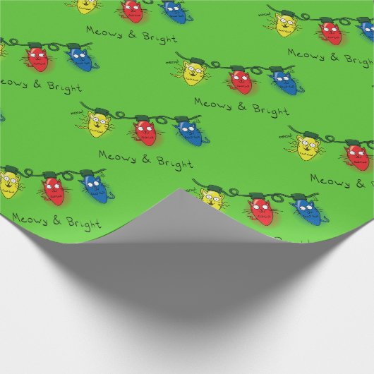 『キャット・クリスおもしろいマス・ライト』 ラッピングペーパー (角)