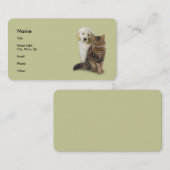 キャット&ドッグ名刺 名刺 (正面/裏面)