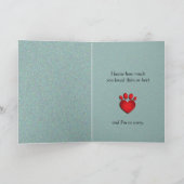 キャット/ドッグ悔やみや弔慰 カード (内部)