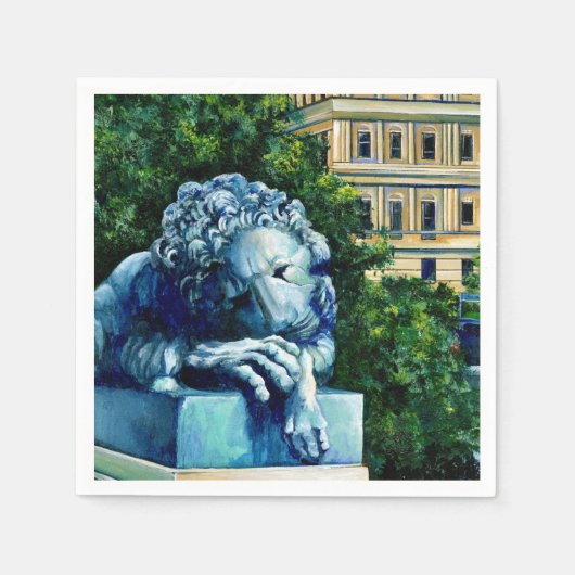 キャット・フー・エート・ザ・カナリー、ワシントンDC スタンダードカクテルナプキン (正面)