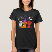 キャット・ブー・ハロウィン Tシャツ (正面)