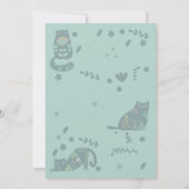 キャット・ミー・もしユー・キャット・おもしろい招待状 招待状 (裏面)