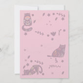 キャット・ミー・もしユー・キャット・おもしろい招待状 招待状 (裏面)