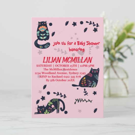 キャット・ミー・もしユー・キャット・おもしろい招待状 招待状 (スタンド正面)