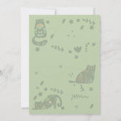 キャット・ミー・もしユー・キャット・おもしろい招待状 招待状 (裏面)