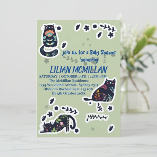 キャット・ミー・もしユー・キャット・おもしろい招待状 招待状 (スタンド正面)