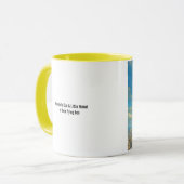 キャット&ロボ飛んでいるットコーヒー/ティーマグカップ マグカップ (正面左)