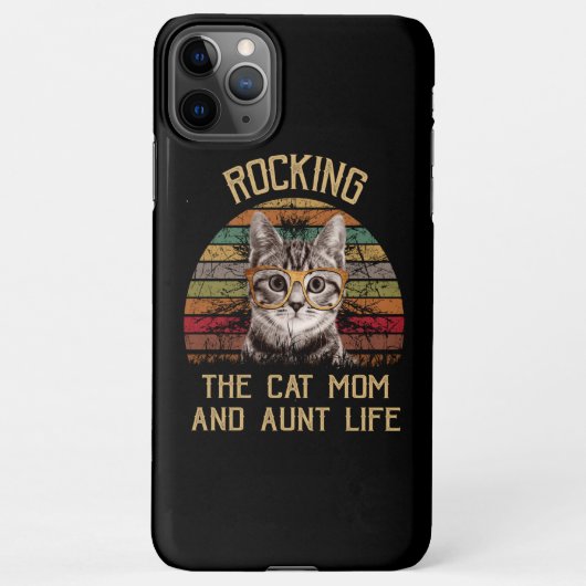 キャット|ヴィンテージが猫の母と叔母の人生を揺るがす iPhoneケース (裏面)