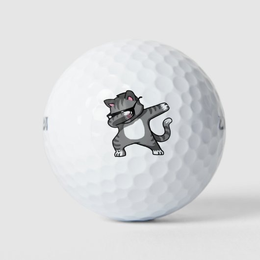 キャット 子猫 ダブ パーカー ゴルフボール (正面)