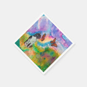 キャット&(昆虫)オオカバマダラ、モナーク紙ナプキンス スタンダードカクテルナプキン (角)