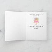 キャット |皮肉なパーティー帽子猫 |耳 |おもしろカード カード (内部)