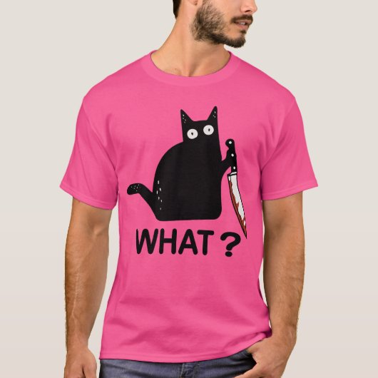 キャット・what boy tシャツ (正面)