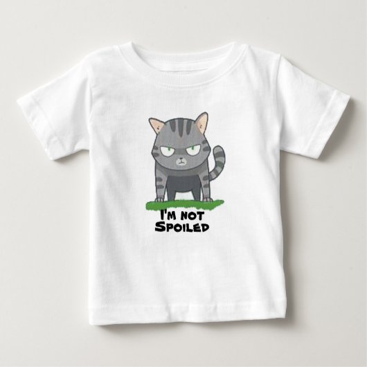 キャットTシャツは駄目だ ベビーTシャツ (正面)