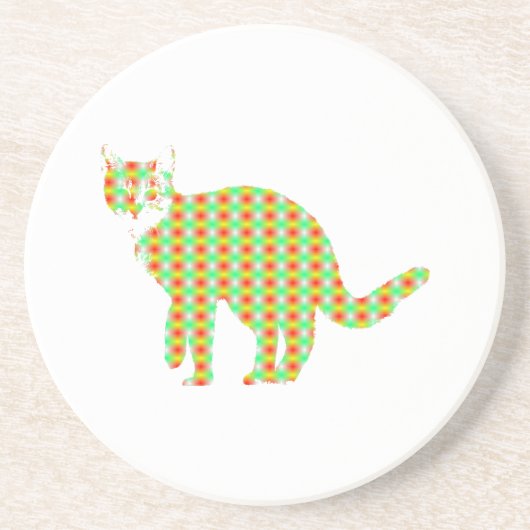 キャッパターン（の模様が）あるト コースター (正面)