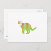 キャッパターン(の模様が)あるト ポストカード (正面/裏面)