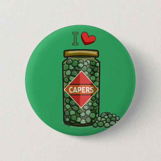 キャッパーが大好き 缶バッジ (正面)