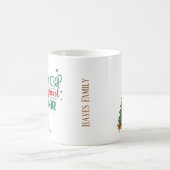 キャッパーソナライズされたクおもしろいクラップクリスマスマグ コーヒーマグカップ (中央)