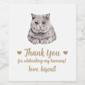 キャッパーソナライズされたク結婚ズ ワインラベル (シングルラベル)