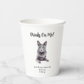 キャッパーソナライズされたク結婚ズ 紙コップ (裏面)