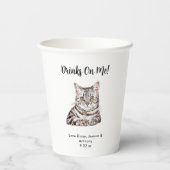 キャッパーソナライズされたク結婚ズ 紙コップ (裏面)