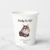 キャッパーソナライズされたク結婚ズ 紙コップ (裏面)