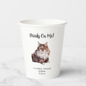 キャッパーソナライズされたク結婚ズ 紙コップ (正面)