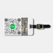 キャッパーソナライズされたシュアプリ&ベンモQRコード荷物タグ ラゲッジタグ (正面横)