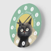 キャッパーソナライズされたトグルーミングサロン ラージ壁時計 (傾斜)