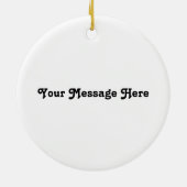 キャッパーソナライズされたトフォトクラシック セラミックオーナメント (裏面)