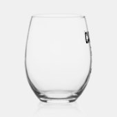 キャッパーソナライズされたトママ名前をカスタムする ステムなしワイングラス (右)