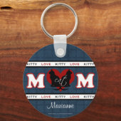 キャッパーソナライズされたトママ子猫ラブ キーホルダー (正面)