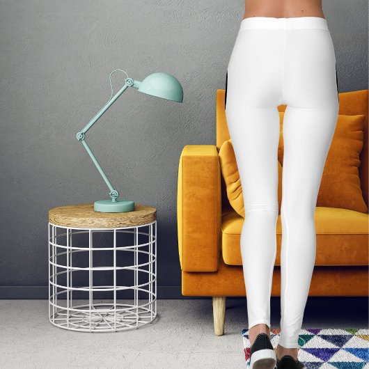 キャッパーソナライズされたトママ白黒ストライプのスタイリッシュ レギンス