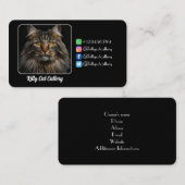 キャッパーソナライズされたトル用ブラックコールカード コーリングカード (正面/裏面)