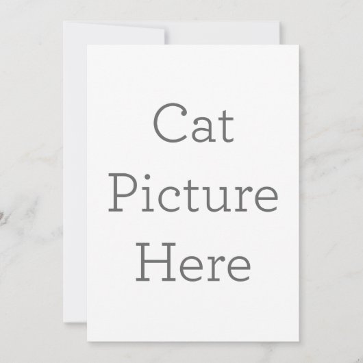 フラット招待状, サイズ: 12.7cm x 17.8cm, ペーパー: シグネチャーマット, 封筒: ホワイト (正面)