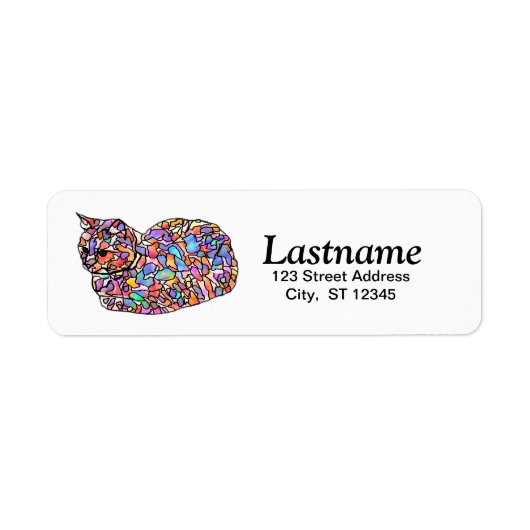 キャッパーソナライズされたト差出人住所ラベル ラベル (正面)