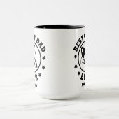 キャッパーソナライズされたト最高のパパエバー名前をカスタムする マグカップ (中央)