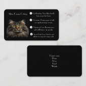 キャッパーソナライズされたト用ブラックビジネスカード 名刺 (正面/裏面)