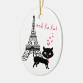 キャッパーソナライズされたト&エッフェルタワーパリオララ セラミックオーナメント (左)