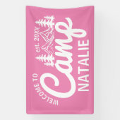 キャッパーソナライズされたプバチェロレッテクール歓迎 横断幕 (縦)