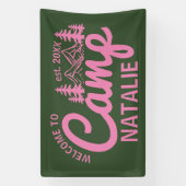 キャッパーソナライズされたプバチェロレッテクール歓迎 横断幕 (縦)