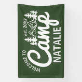 キャッパーソナライズされたプバチェロレッテクール歓迎 横断幕 (縦)