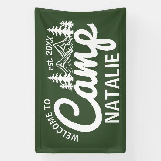 キャッパーソナライズされたプバチェロレッテクール歓迎 横断幕 (縦)