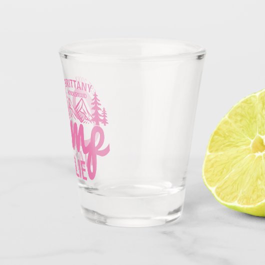 キャッパーソナライズされたプバチェロレッテブリデスメイド ショットグラス (右)