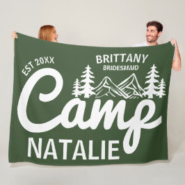 キャッパーソナライズされたプバチェロレッテブリデスメイド フリースブランケット