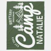 キャッパーソナライズされたプバチェロレッテブリデスメイド フリースブランケット (正面)