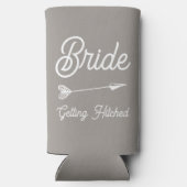 キャッパーソナライズされたプバチェロレッテ花嫁 スリム缶クーラー (裏面)