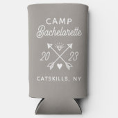 キャッパーソナライズされたプバチェロレッテ花嫁 スリム缶クーラー (正面)