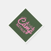 キャッパーソナライズされたプバチェロレッテ スタンダードカクテルナプキン (角)