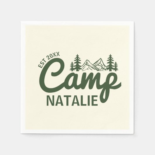 キャッパーソナライズされたプバチェロレッテ スタンダードカクテルナプキン (正面)